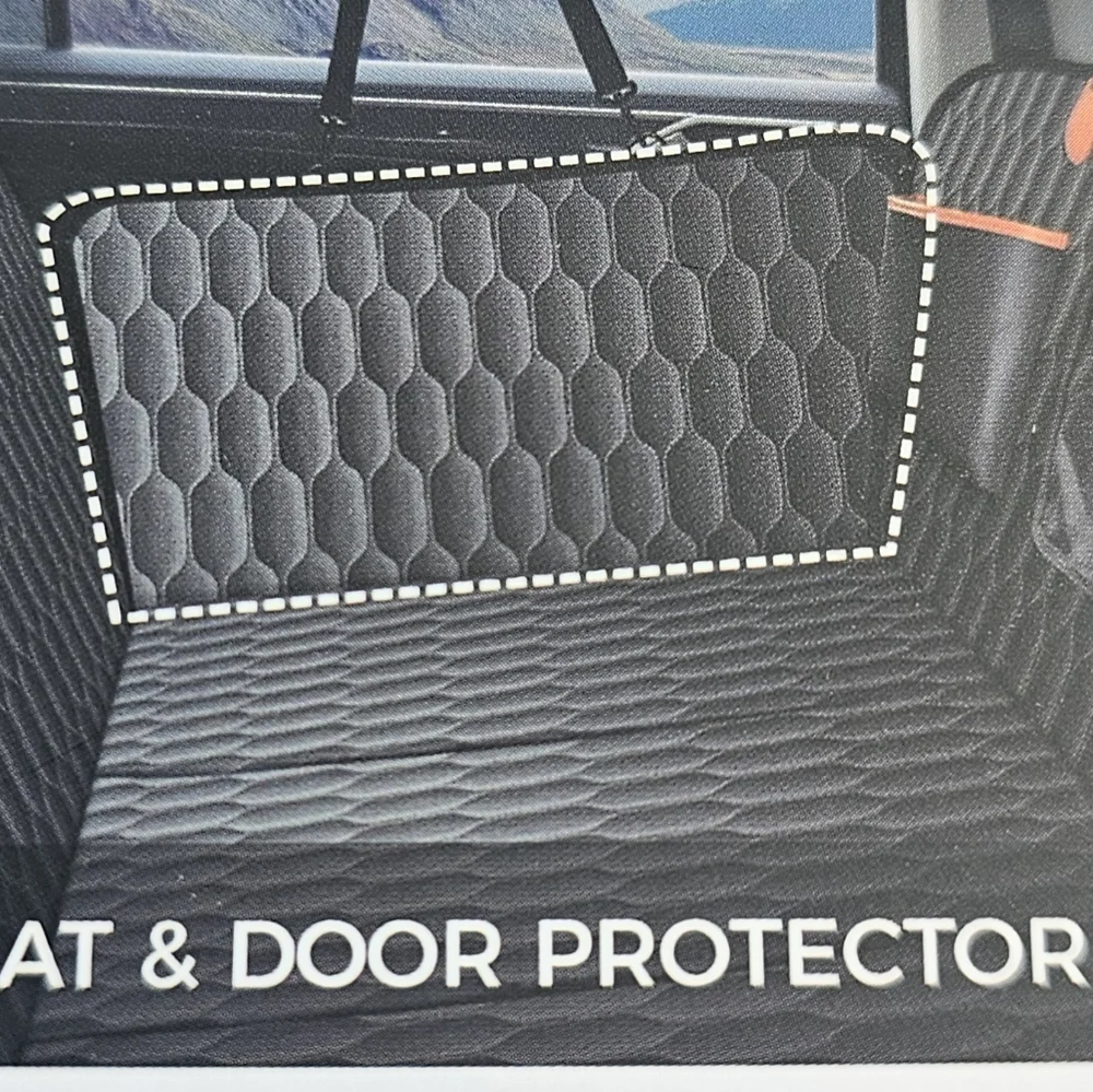 Chumajor Back Seat Extender for Dogs-Supports 400lb,Hard Bottom Dog Car Seat Cov
